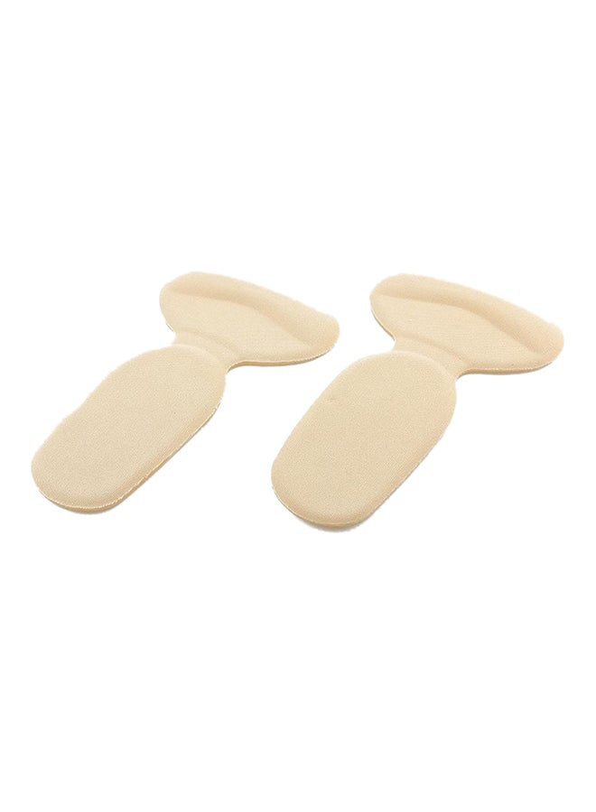 Generic - Pair Of 2-In-1 T-Shape Insole Protector Pad Beige - Image 1