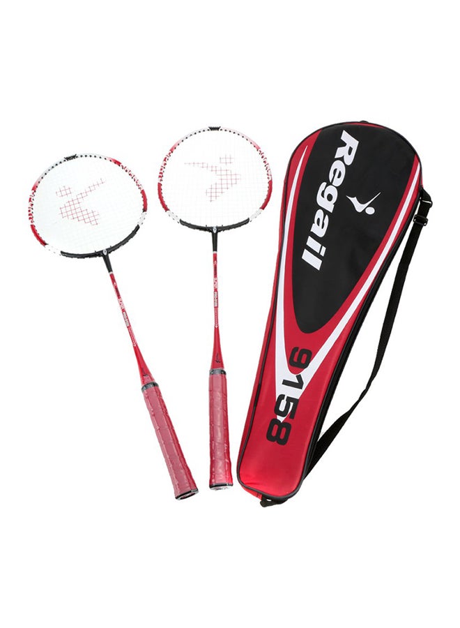 Generic 2-Piece Badminton Racket With Carry Bag 120grams  - Image 1