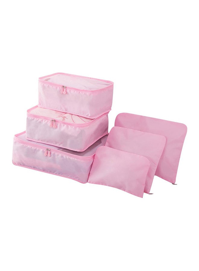 6-Piece Travel Organizer Bags Set Pink - v1537274181/N17896541A_1