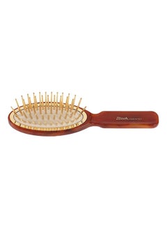 JANEKE Turtle Oval Hair Brush Brown/Gold 