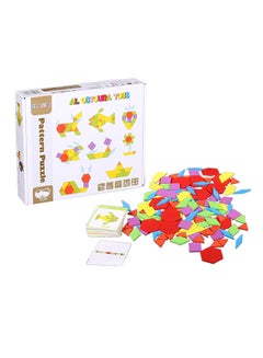 al ostoura toys Pattern Wooden Puzzle Creative Educational Toy  - Image 2
