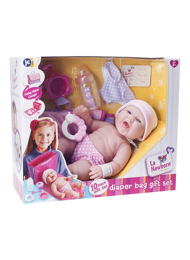 JC TOYS 10-Piece Baby Doll Diaper Bag Gift Set  - Image 4