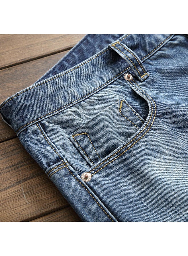 بلولانز جينز عصري ممزق أزرق - Image 5