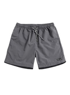 Solid Workout Fitness Quick Dry Shorts Grey
