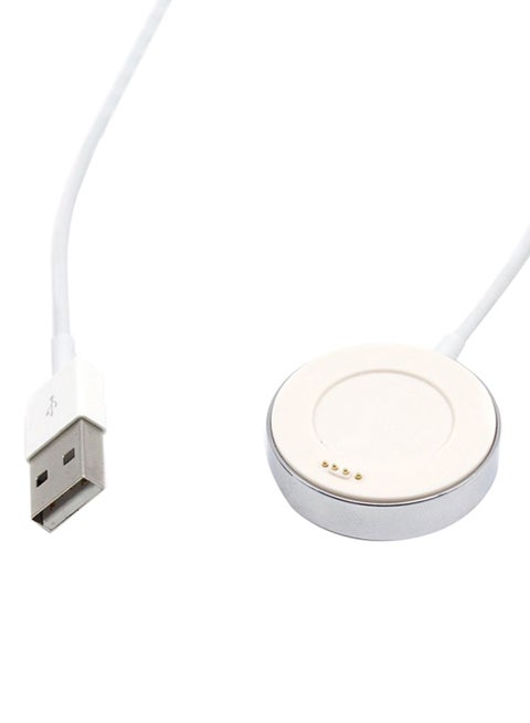 قاعدة شحن محمولة بمنفذ USB للساعة الذكية هواوي W1 أبيض