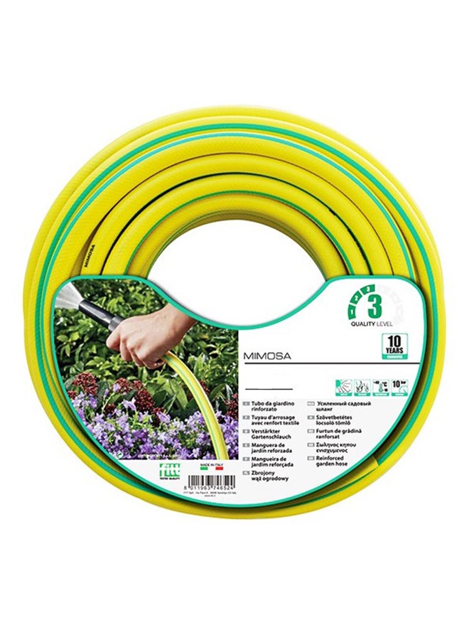 MIMOSA 0.5-Inch Garden Hose Yellow/Black 50meter