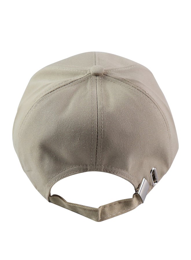 Generic - Adjustable Belt Snapback Hat Beige - Image 1