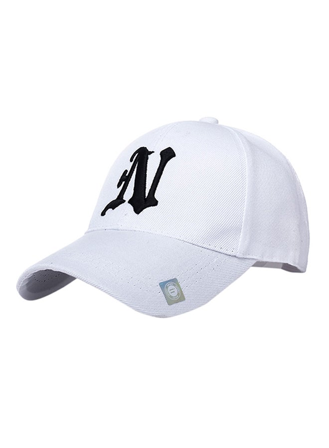 Generic - Embroidery Hip Hop Snapback Hat White - Image 1