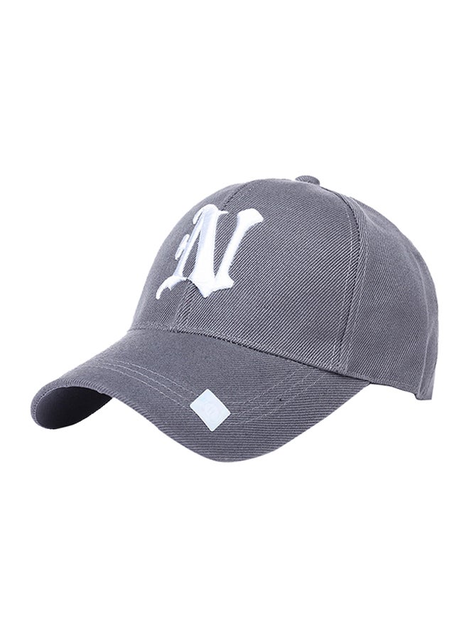Embroidery Hip Hop Snapback Hat Grey  - Image 2