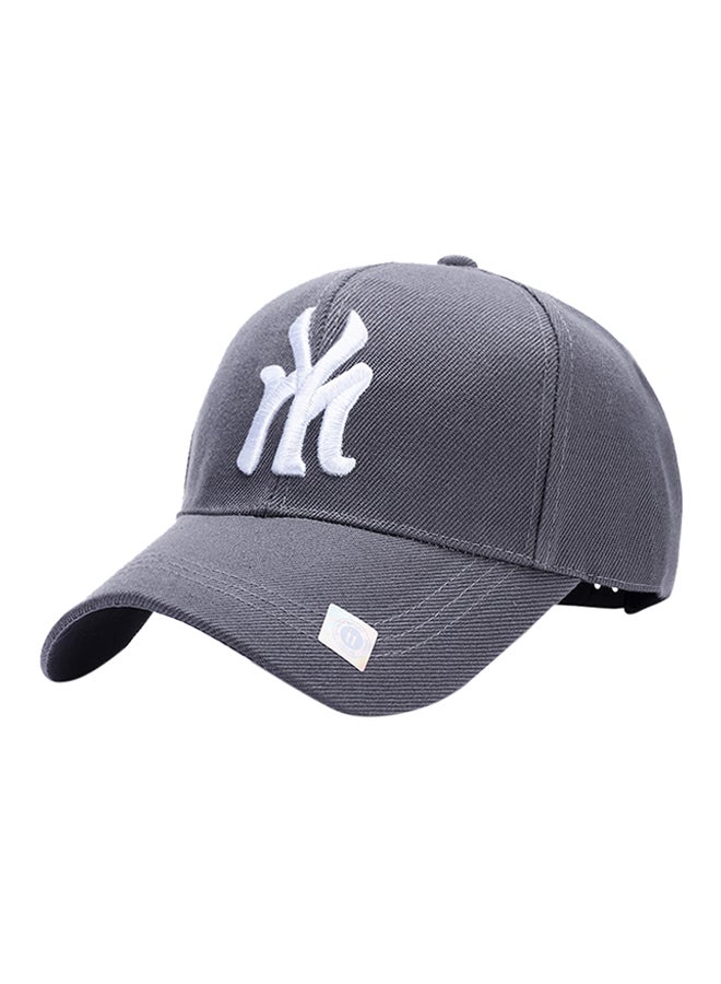 Generic - NY Embroidery Hip Hop Snapback Hat Grey - Image 1