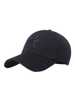 NY Embroidery Hip Hop Snapback Hat Black
