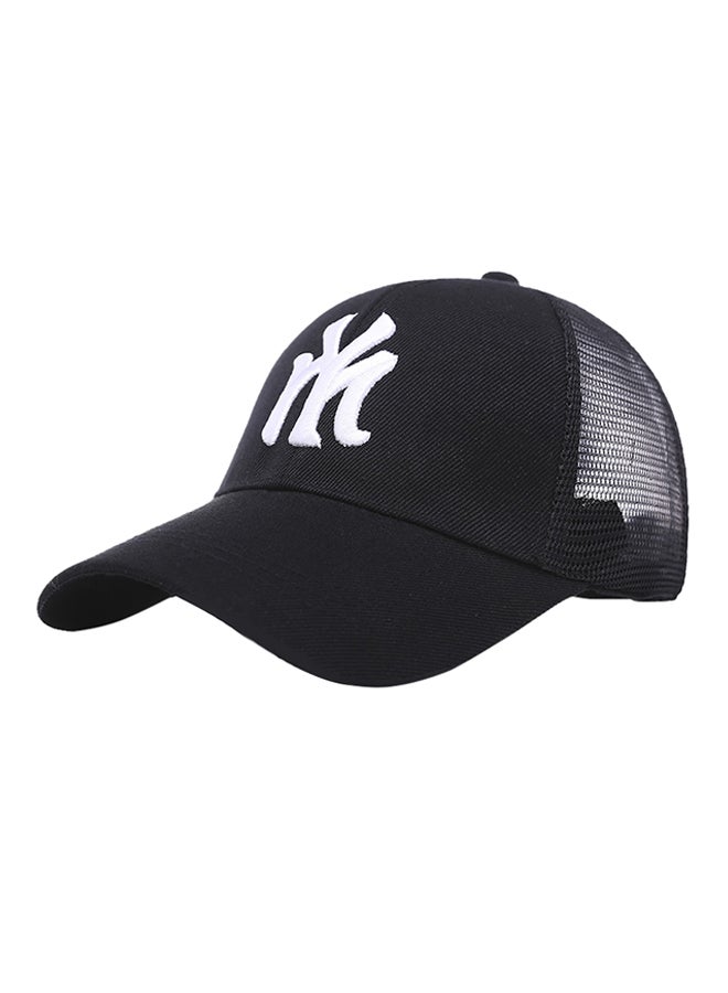 Generic - NY Embroidery Summer Mesh Snapback Hat Black - Image 1