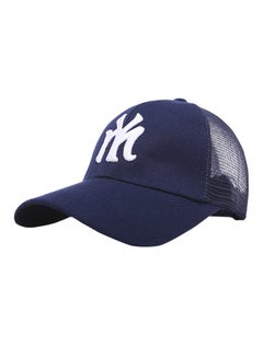 Generic NY Embroidery Summer Mesh Snapback Hat Blue 