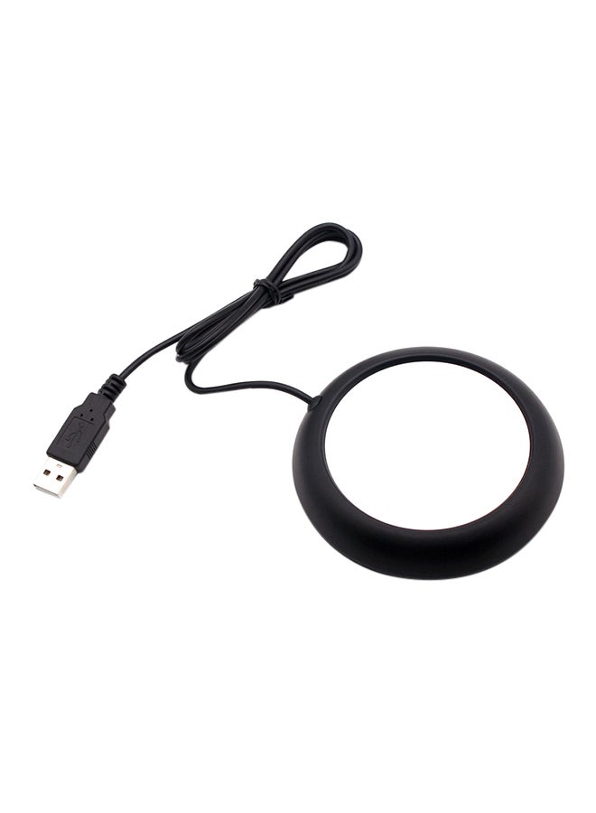 USB Cup Heating Coaster Black/White 26x63.5x26cm 