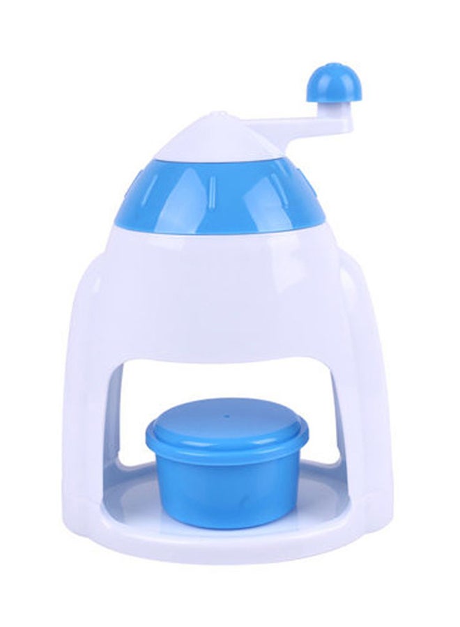 Manual Ice Crusher Machine Blue/White 27x23x50cm 