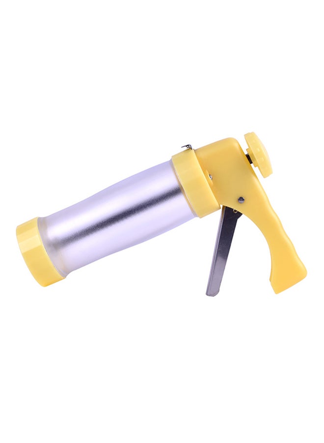 Multifunctional Cake Decorating Tool Silver/Yellow 10x2x2cm 