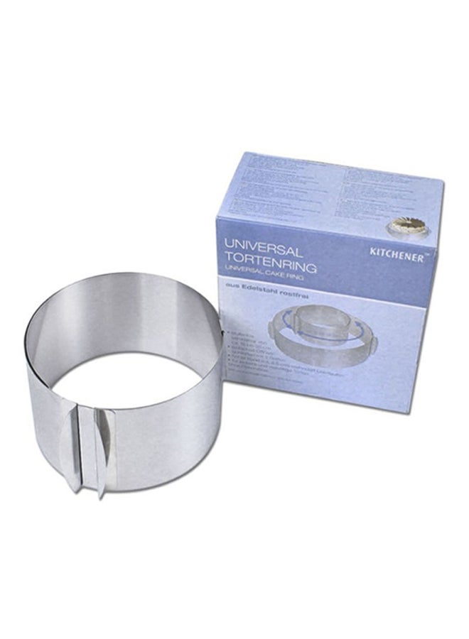 Stainless Steel Cake Ring Silver 16x16x8.5cm