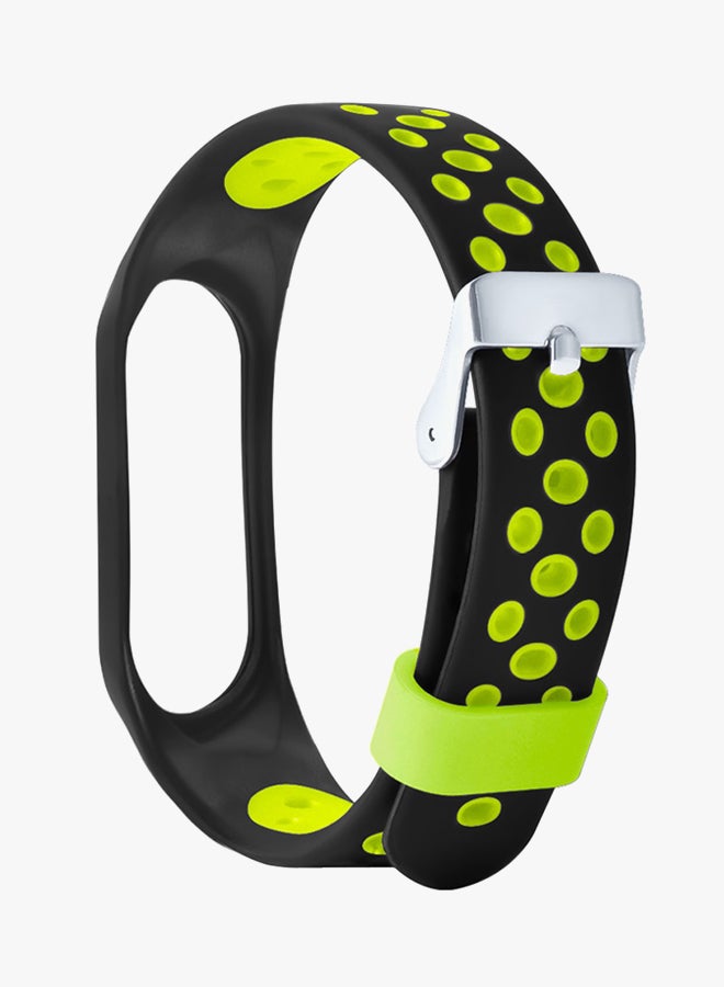 Xiaomi Silicon Replacement Band for Xiaomi Mi Band 3 Black/Green - Image 3