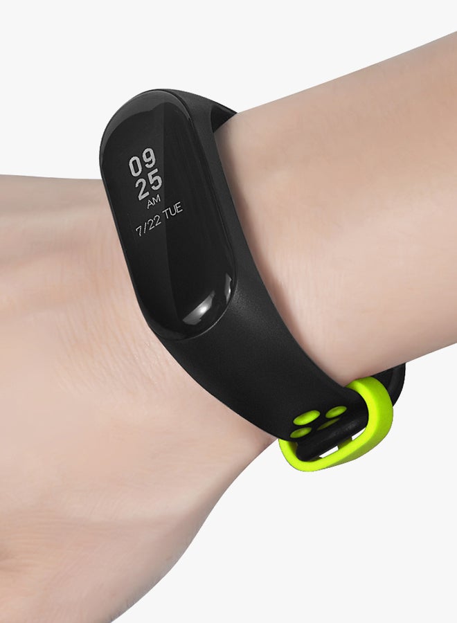 Xiaomi Silicon Replacement Band for Xiaomi Mi Band 3 Black/Green - Image 4