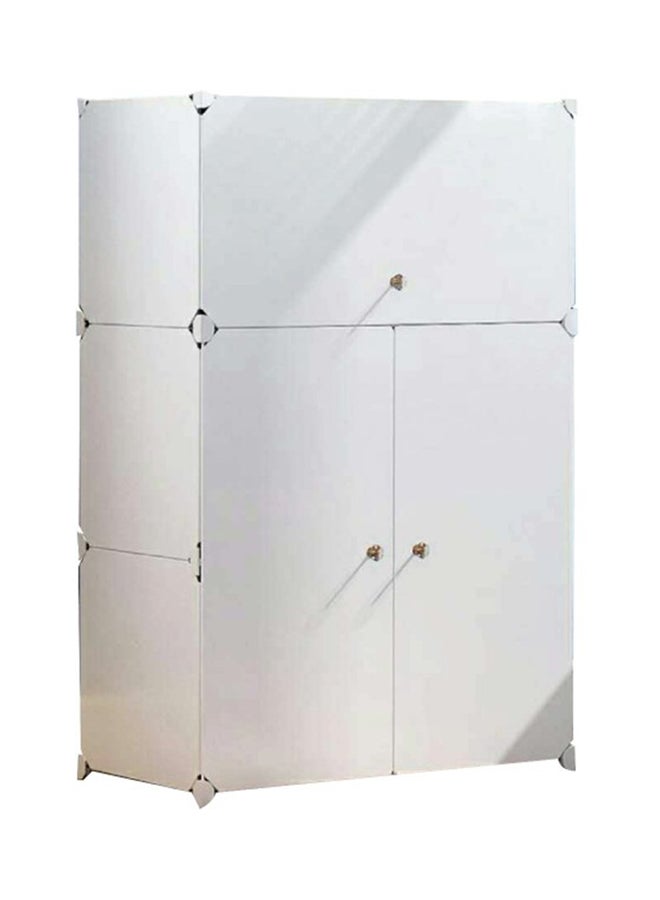 Shoe Rack Cupboard White 93cm