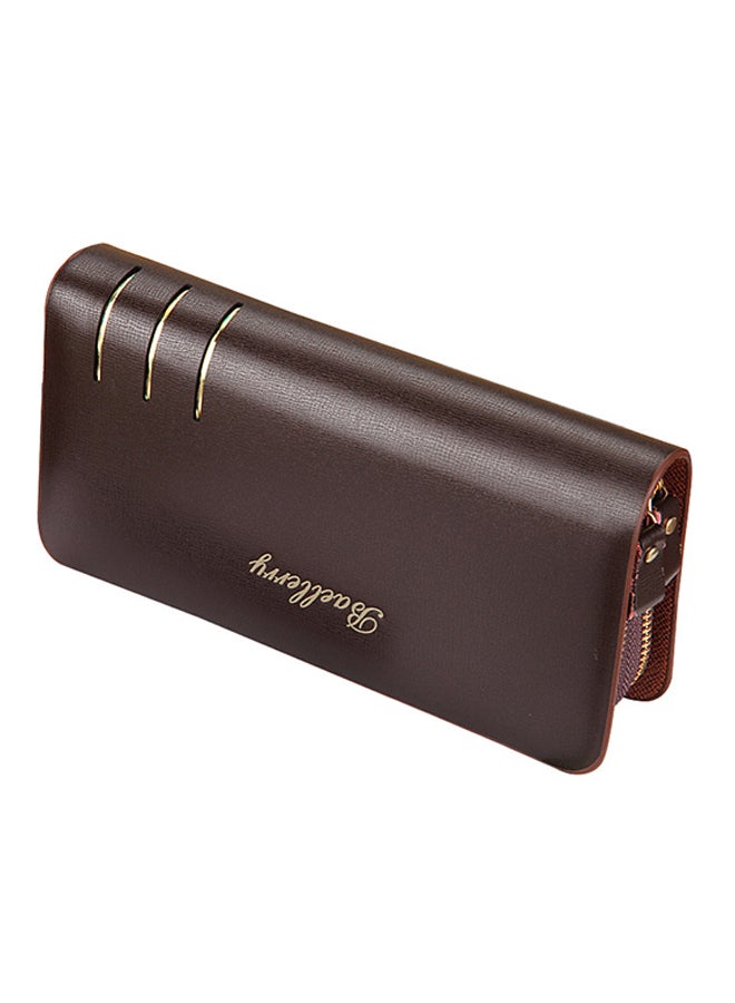 بايلليري محفظة طويلة عصرية للأعمال بني - Image 1