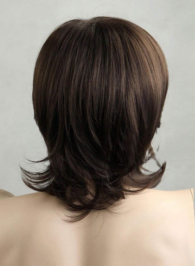 Generic Medium Hair Wig Dark Brown 10inch - Image 2
