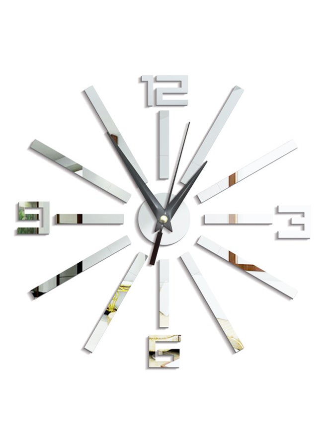 Sharpdo Artistic Wall Clock Silver 25 x 26cm