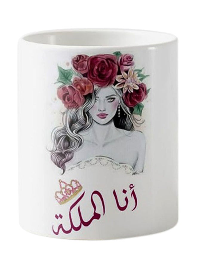 One Piece I'm The Queen Mug White/Red