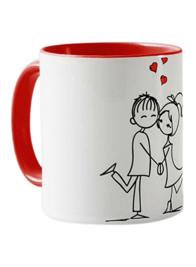 وان بيس كوب الحب أبيض/أحمر