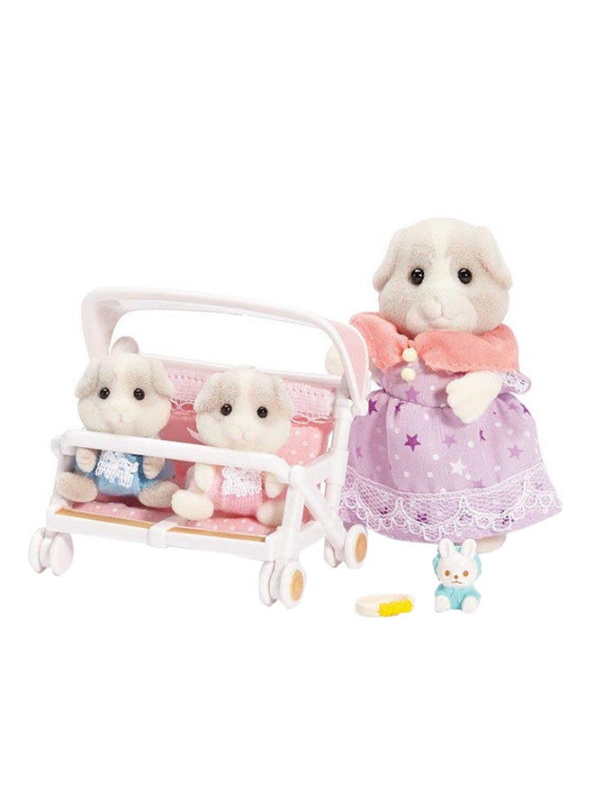 Calico Critters Patty And Paden's Double Stroller Set  - Image 2