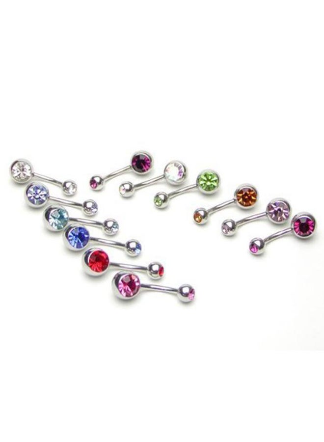 Generic - 10 Piece Stainless Steel Belly Button Ring - Image 1
