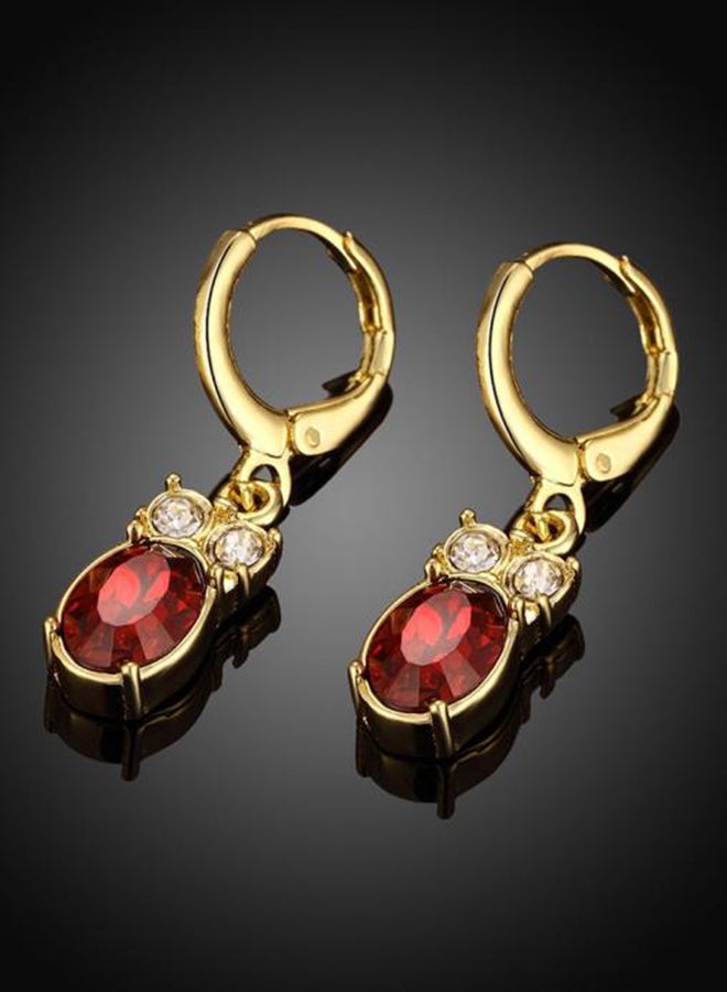 Retro Vintage Brass Rhinestone Crystal Owl Dangle Earrings - Image 5