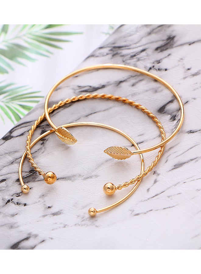 3-Piece Fashionable Cuff Bracelet Bangle  - Image 3