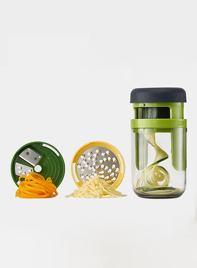 قطاعة خضراوات حلزونية يدوية 3 في 1 متعدد الألوان 8.5x16.5x8.5سم - Image 3