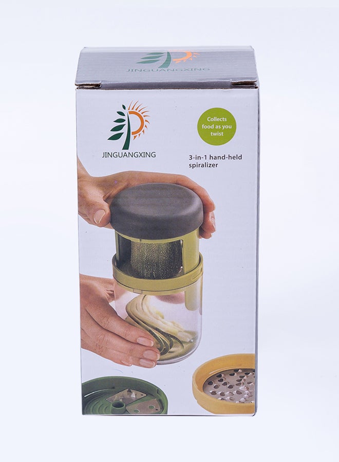 قطاعة خضراوات حلزونية يدوية 3 في 1 متعدد الألوان 8.5x16.5x8.5سم - Image 4