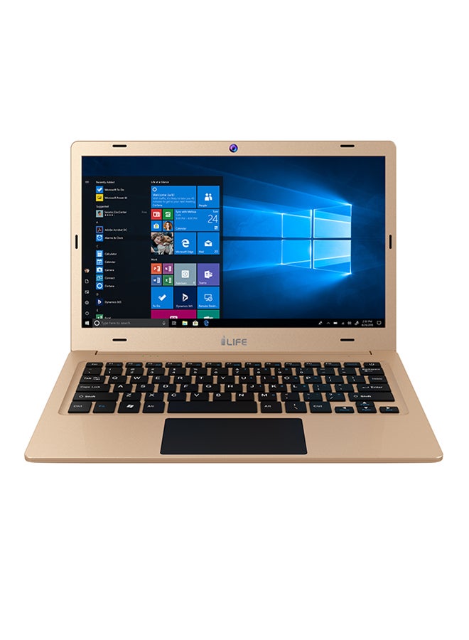 آي لايف كمبيوتر محمول زيد آير لايت بشاشة مقاس 11.6 بوصة، معالج إنتل رباعي النواة/رامات 2 جيجابايت/ذاكرة eMMC سعة 32 جيجابايت/بطاقة رسومات مدمجة إنتل 400 عالية الدقة الإنجليزية/العربية ذهبي - Image 1