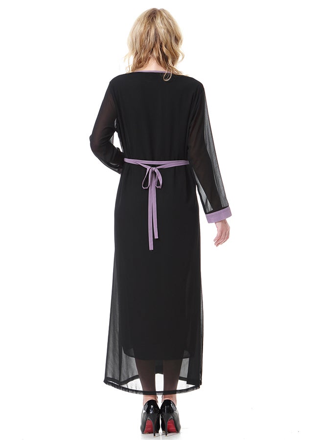 Chiffon Maxi Dress Black  - Image 2