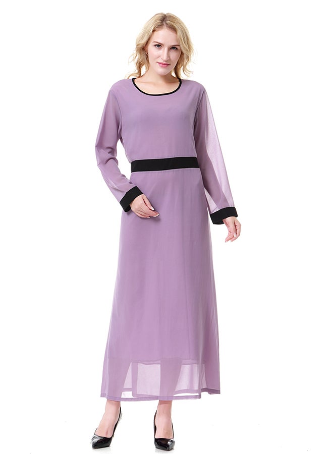Chiffon Maxi Dress Purple  - Image 1