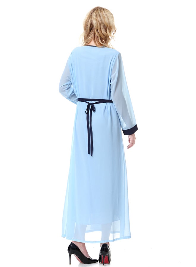 Chiffon Maxi Dress Sky Blue  - Image 2