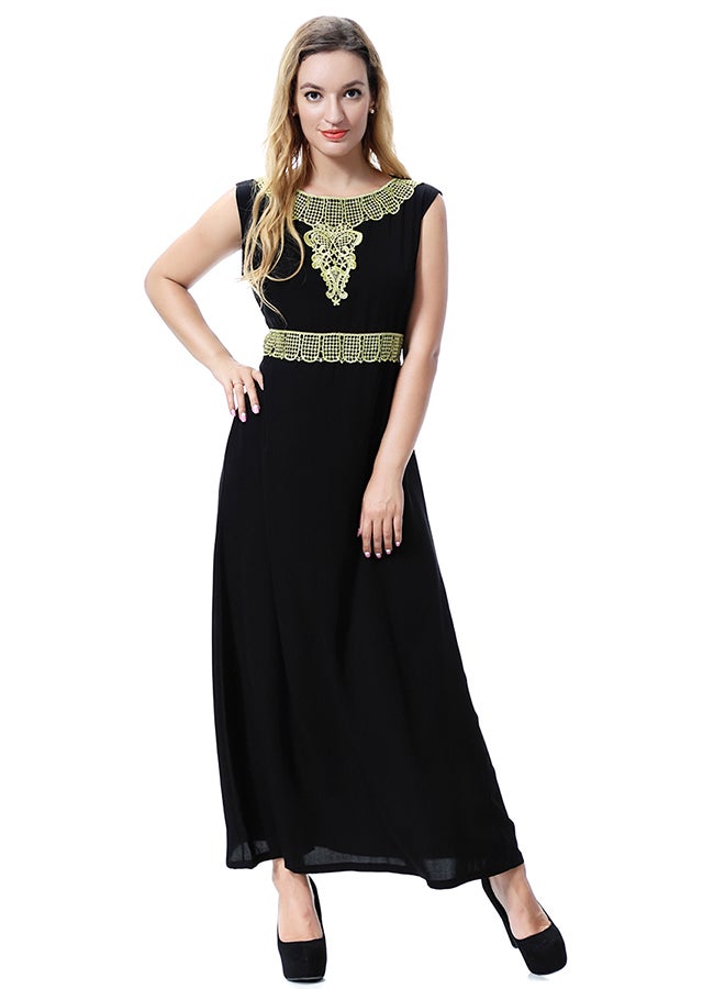Casual Tunic Maxi Dress Black  - Image 1