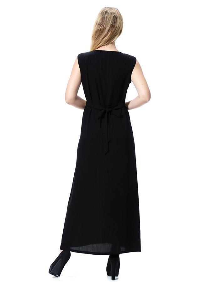Casual Tunic Maxi Dress Black  - Image 2