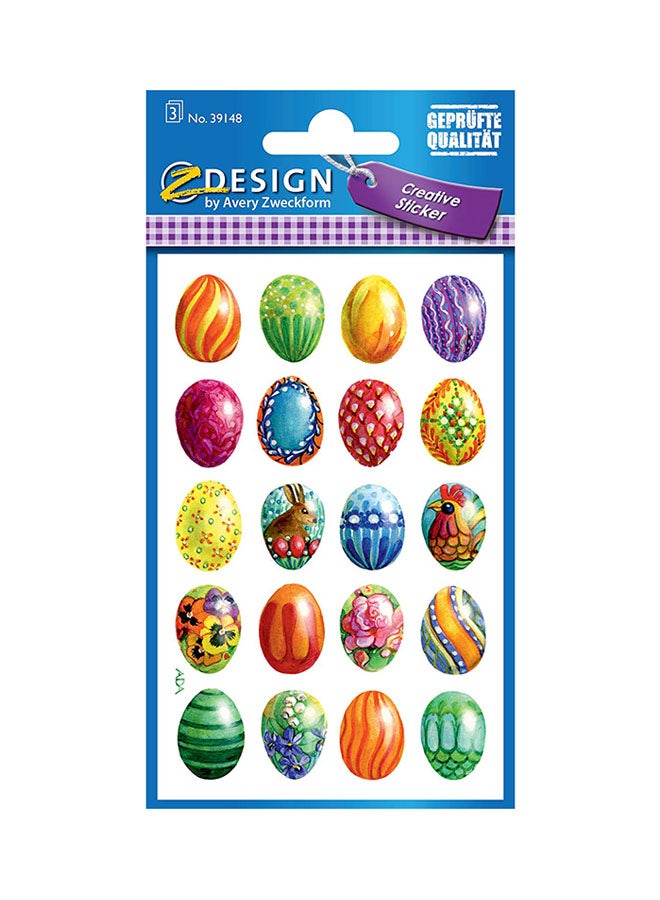 ZDesign Creative Sticker Yellow/Green/Pink - v1537440246/N17895027A_2