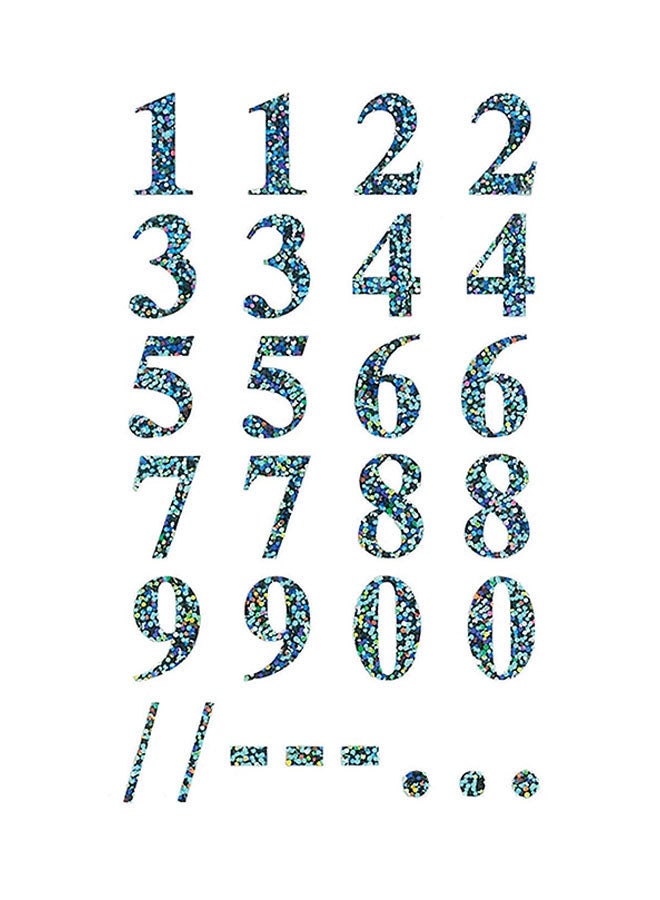 افيري ملصقات على شكل أرقام - Image 1