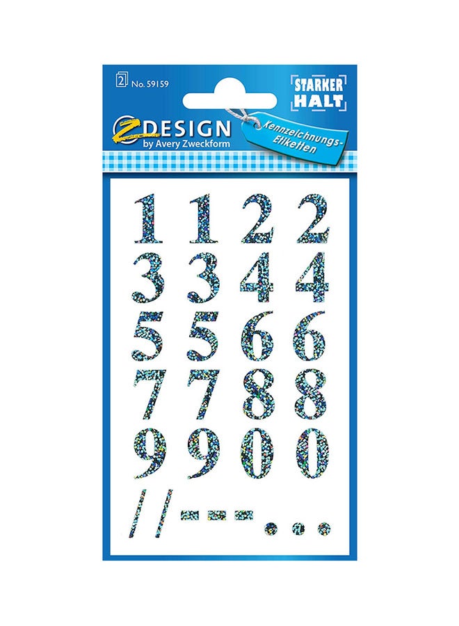 افيري ملصقات على شكل أرقام - Image 2