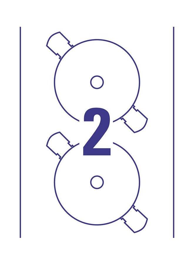 AVERY - 50-Piece Full Face CD Laser Labels Blue - Image 1