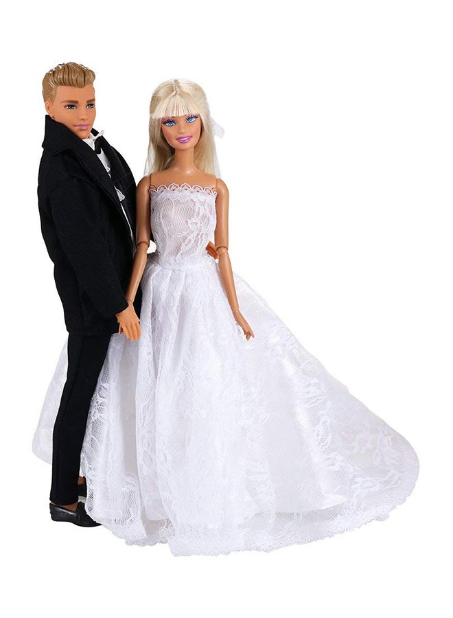 Barwa - Barbie And Ken Doll Wedding Outfit Set - Image 1