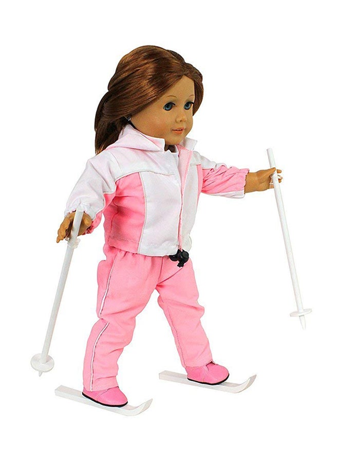 Dress Along Dolly Skiing Doll Clothes Set 