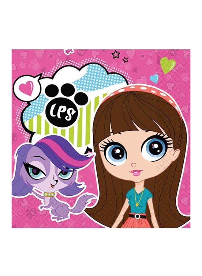 Riethmuller - 20-Piece Littlest Pet Shop Themed Tissue Tableware Party Supplies - Image 1