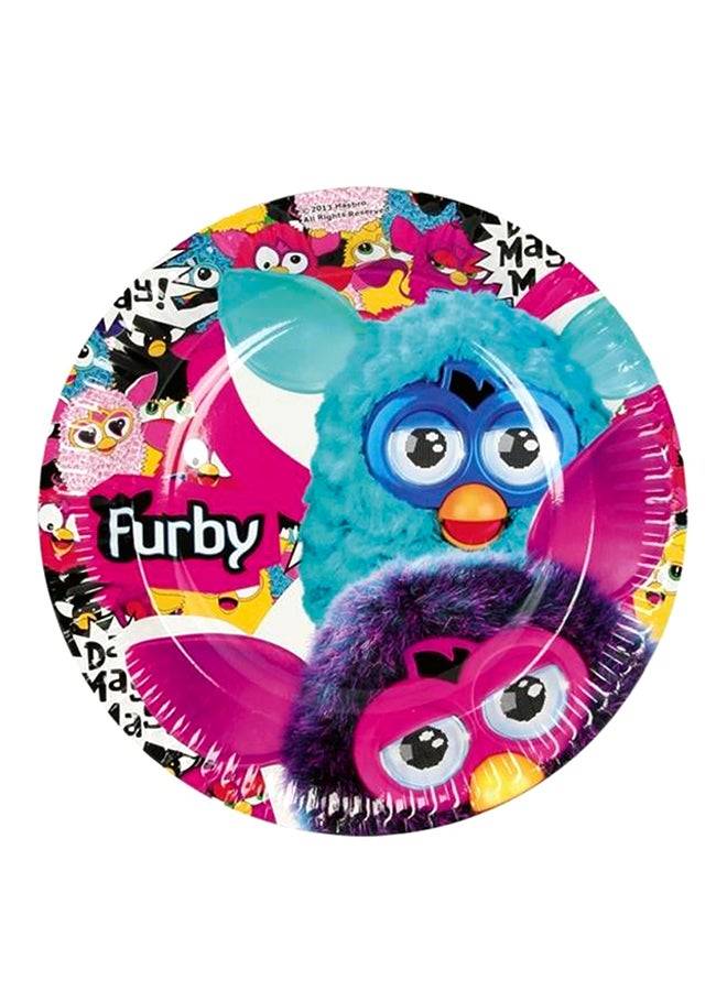 8-Piece Furby Plate 9inch Kids Birthday Party Tableware, Party Supplies 9inch
