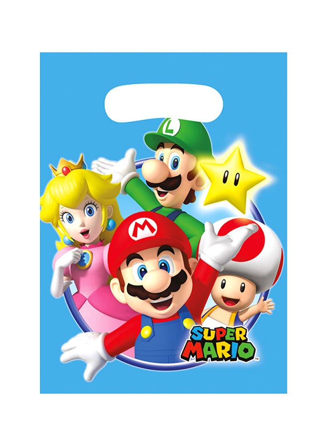 ريزكولر أكياس هدايا مزينة برسمة من لعبة الفيديو "Super Mario" من 8 قطع 